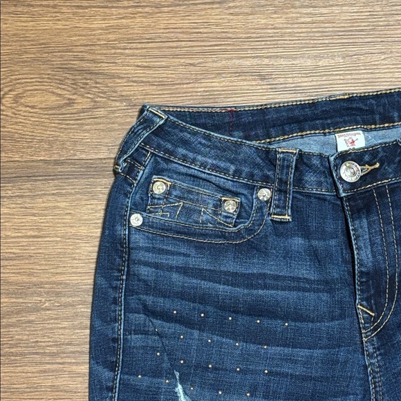 True Religion Women's Studded Skinny Jeans - Dark Blue - Picture 5 of 11